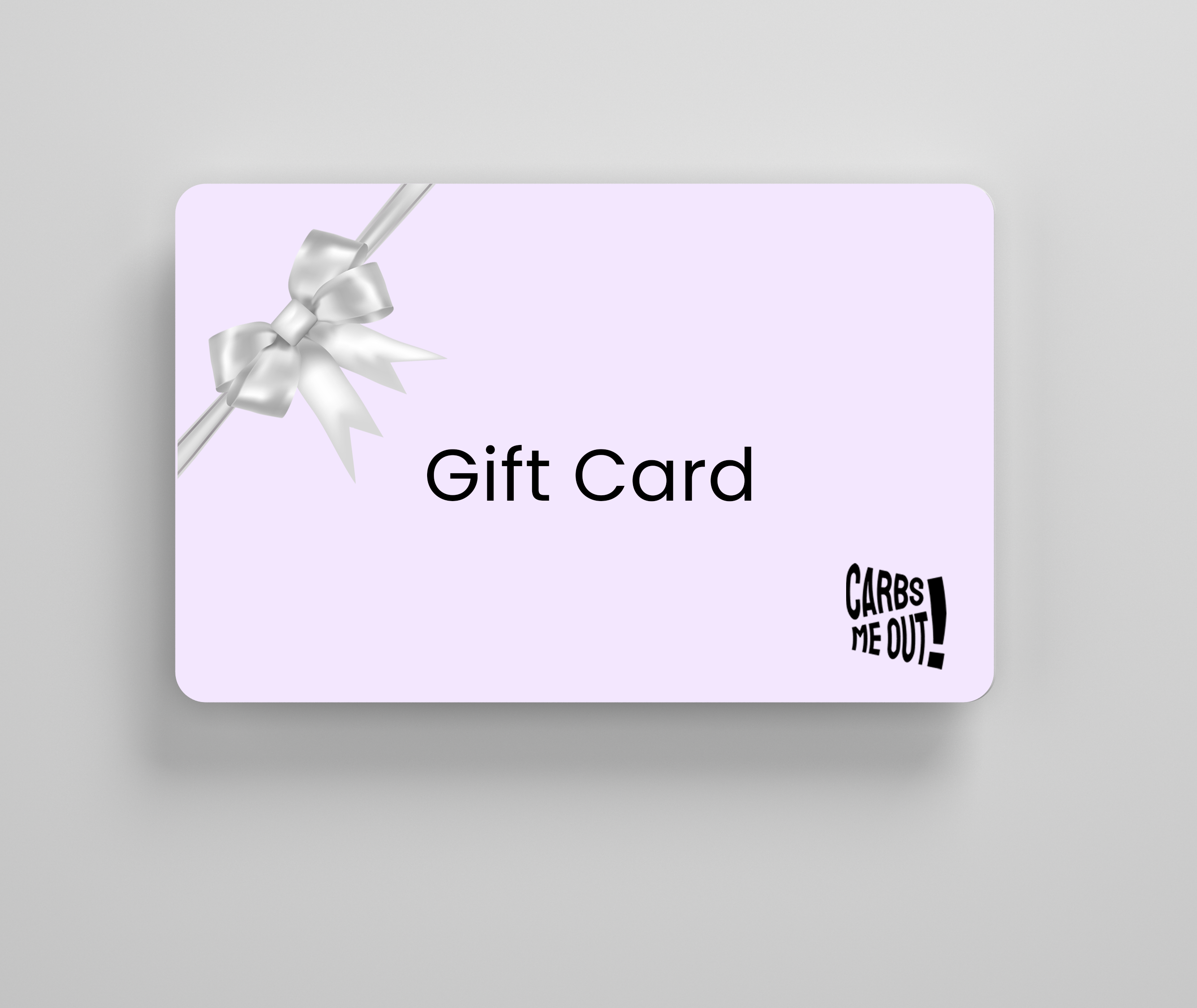 Carbs me out Gift Card Carbs Me Out!