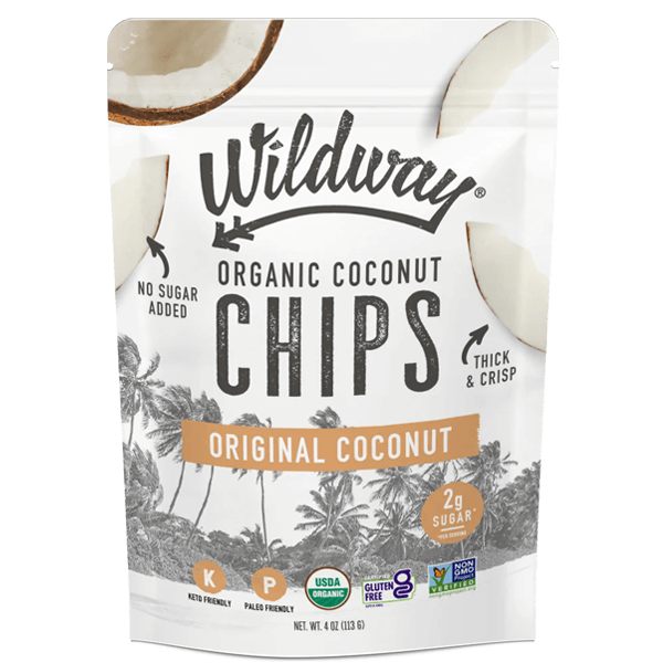 Wildway Organic Coconut Chips Original Coconut Carbs Me Out!