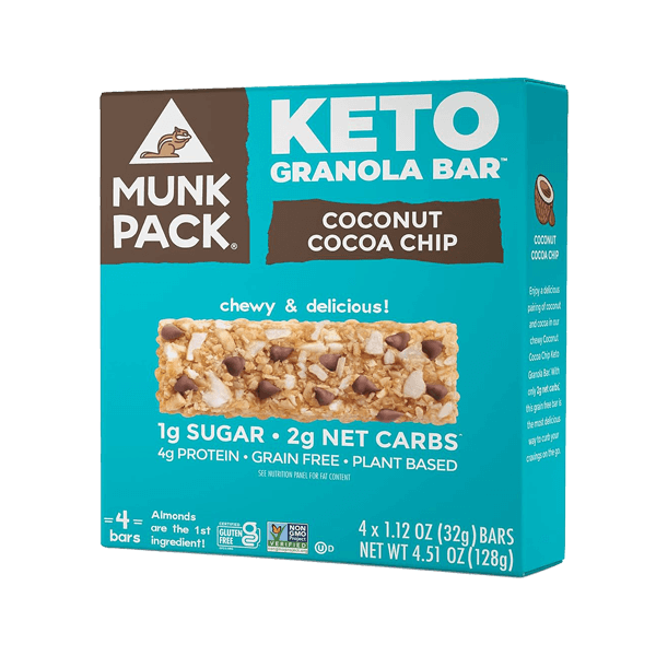 Munk Pack- Keto Granola Bar - Coconut Cocoa Chip Carbs Me Out!