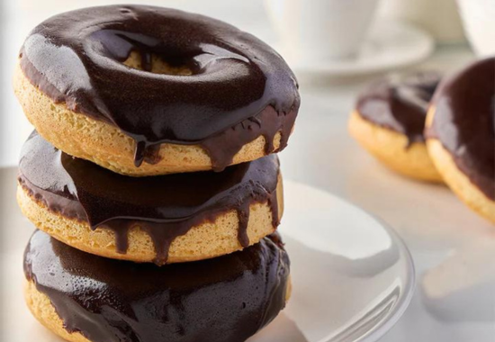 Vanilla Choco Glazed Donuts keto-shop-usa