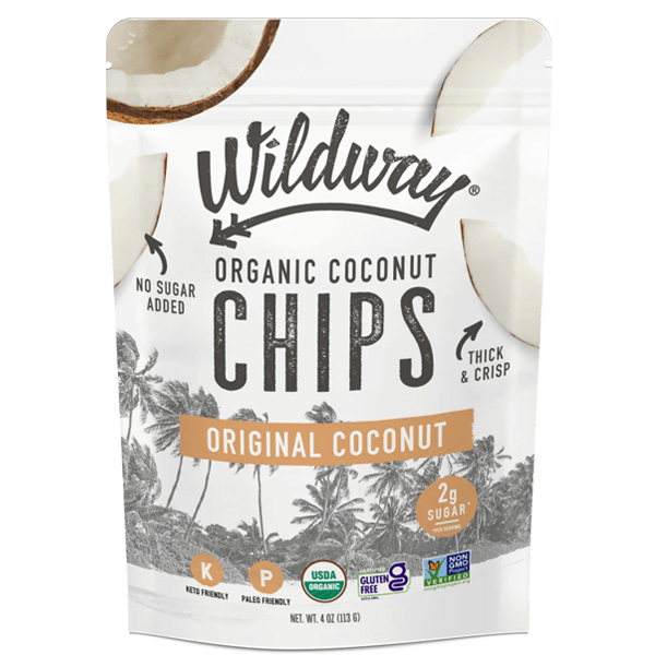 Wildway - Organic Coconut Chips Original Coconut Carbs Me Out!
