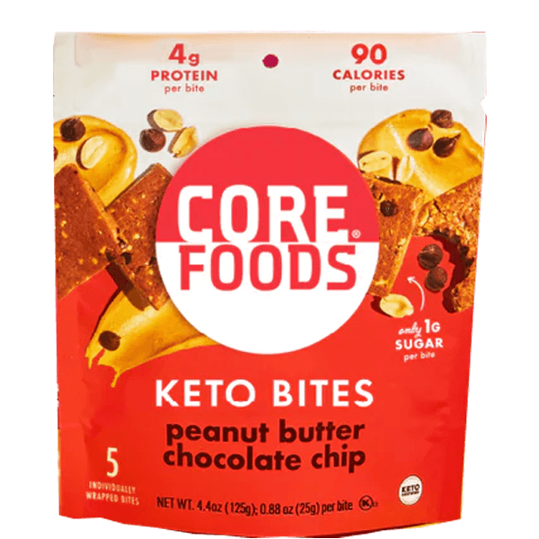 Core Foods - Keto Bites - Peanut Butter Chocolate Chip Carbs Me Out!