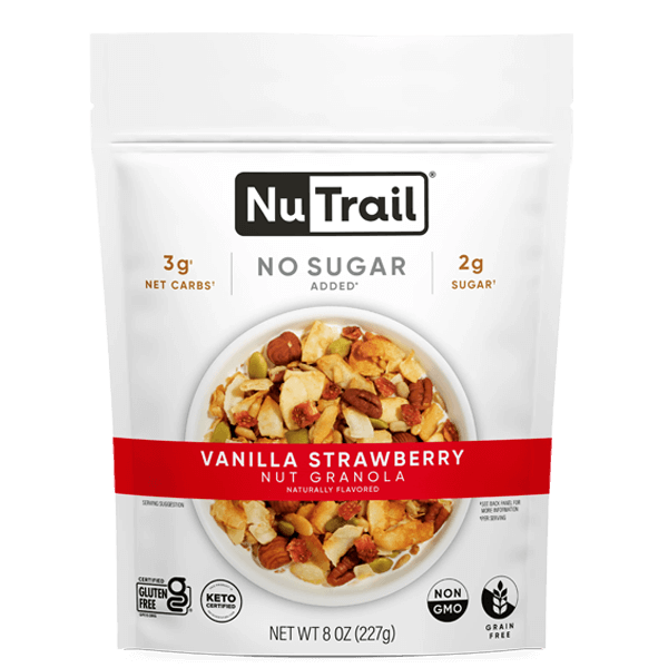 Nutrail - Vanilla Strawberry Nut Granola Carbs Me Out!