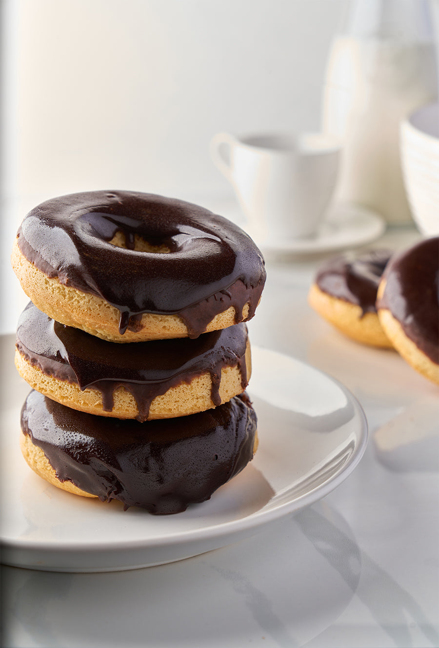 Vanilla Choco Glazed Donuts keto-shop-usa